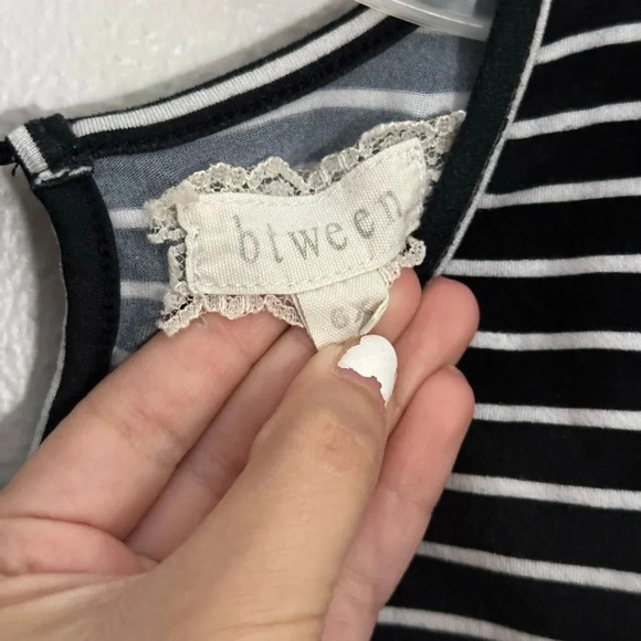 Girls Kids Btween Stripe Black Romper Size 6x - Picture 5 of 11